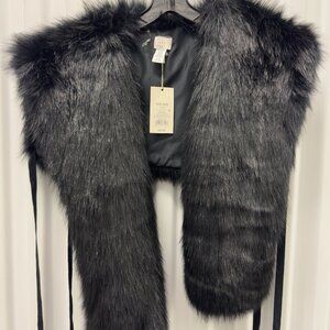Fur Wrap with ties